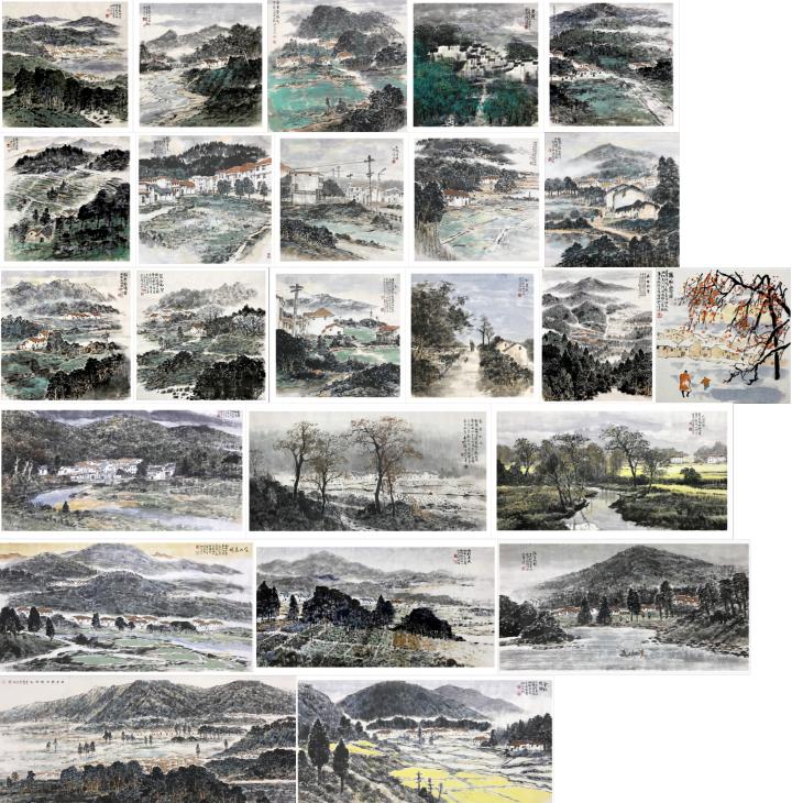 现代?园??画派的创始?浔陌作品赏析-图3