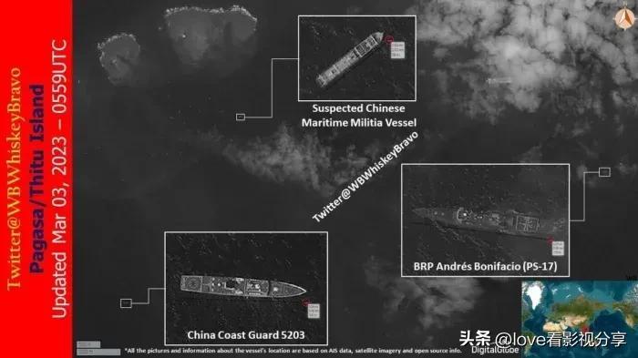 中菲南海对峙升级！中国海军派遣导弹驱逐舰强势亮相中业岛周边！-图4